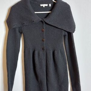 Vince Womens Wool-blend Long Sleeve Button Front Sweater Sz Sm‎